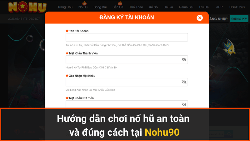 Hướng dẫn chơi nổ hũ an toàn và đúng cách tại Nohu90